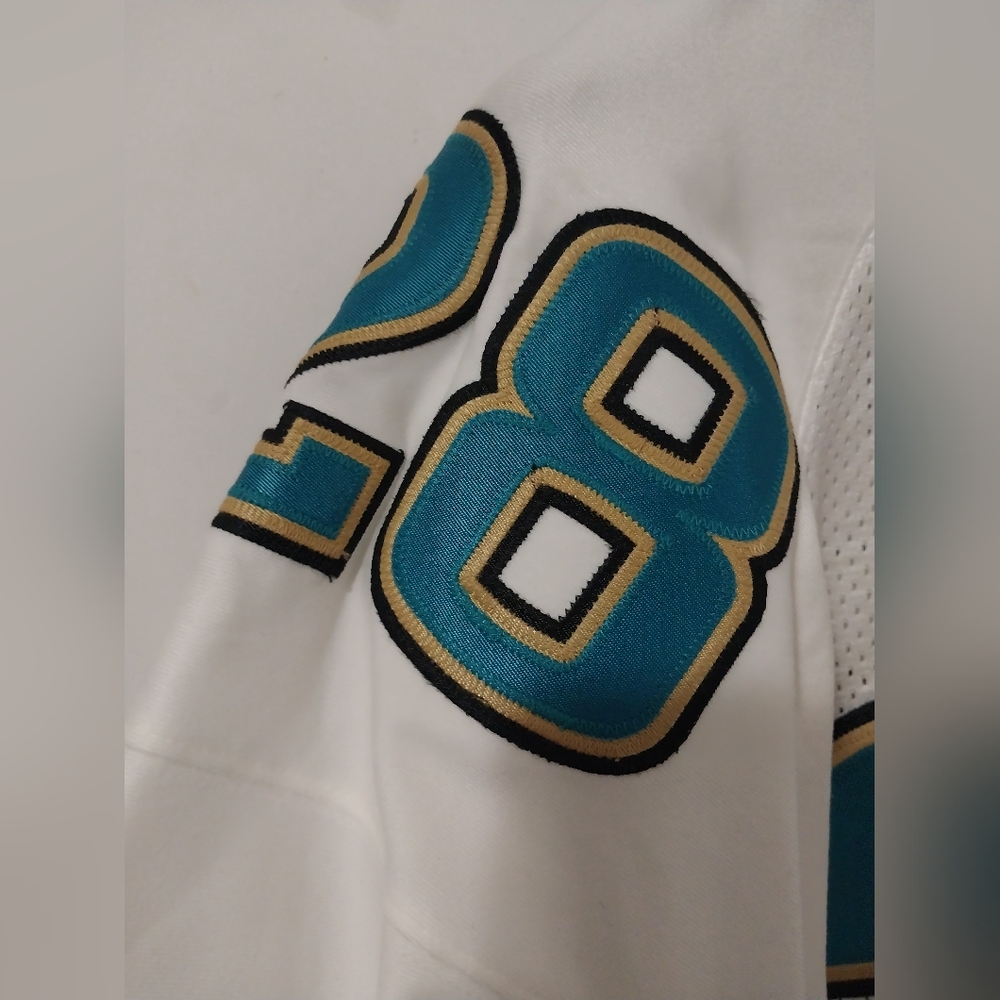 Reebok Authentic Jacksonville Jagaurs Fred Taylor Away Jersey Size 52 - Picture 9 of 10